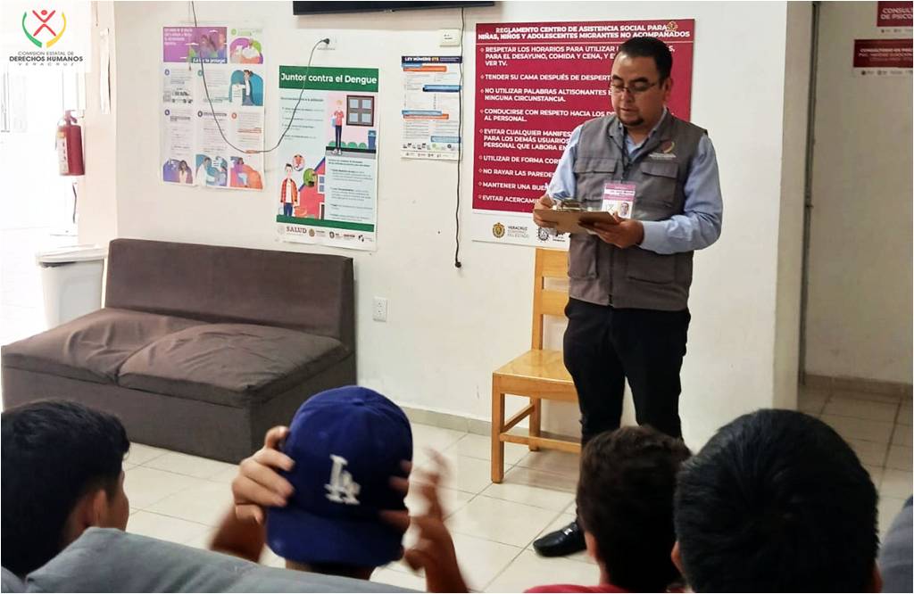 Acudi personal CEDHV a Centro de Asistencia Social